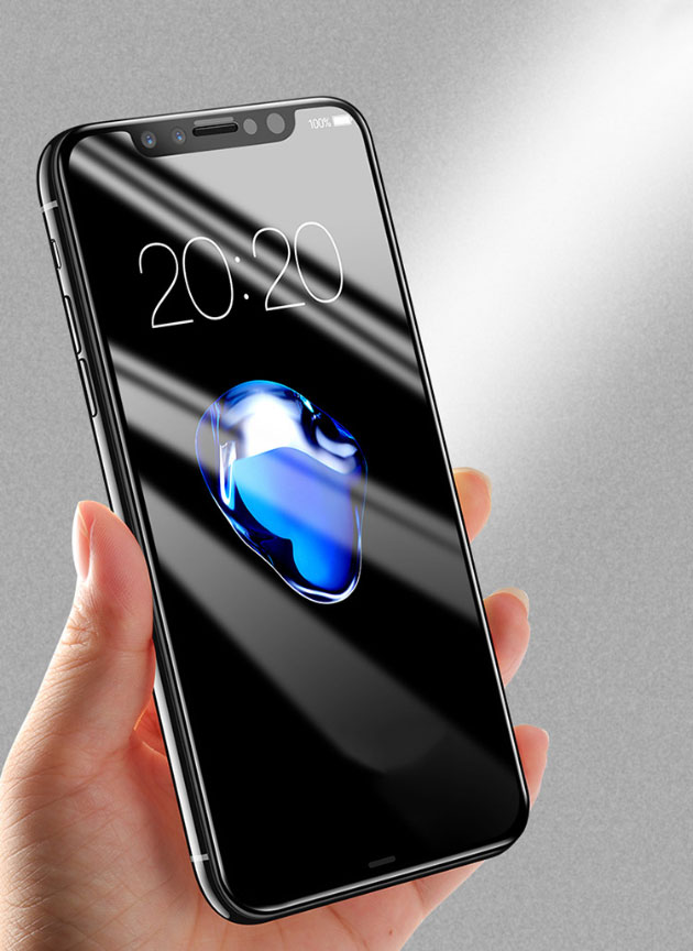 ฟิล์มกระจกนิรภัย 5D สำหรับ iPhone X